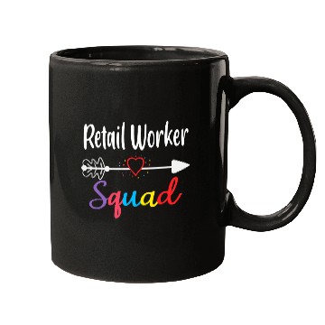 Discover Retail Worker Squad Funny Back To School Teacher supplies Mugs
