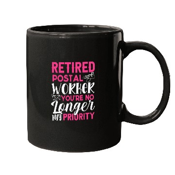 Discover Retired Postal Worker Funny Retirement Postman Gift 2 Mugs