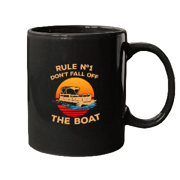 Discover Dont Fall Off The Boat Pontoon Boating Sea Life Mugs