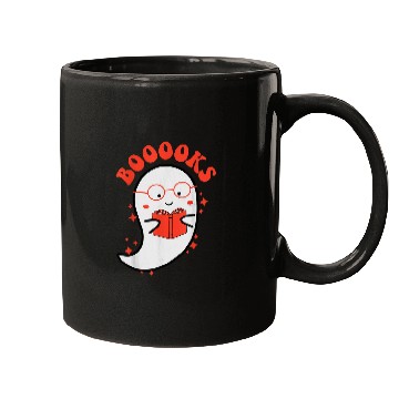 Discover Cute ghosts Book Reading School Funny Halloween Mugs