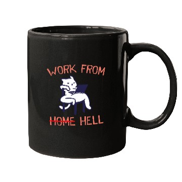 Discover Work from Hell Funny Employee Humor Staff Work From homes 2 Mugs