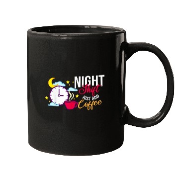 Discover Shift Work Night Job Worker Midnight Funny Coffee 15 Mugs