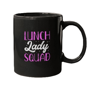 Discover Womens Lunch Lady Squad Cafeteria Crew School Lunch Worker Grunge Mugs