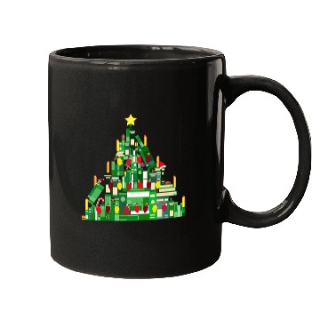 Discover Book Lover Christmas Tree Reading Nerd 1 Mugs
