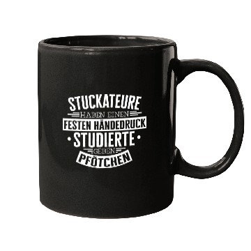 Discover Stuckerator hand pressure plaster construction worker craftsmen construction Mugs
