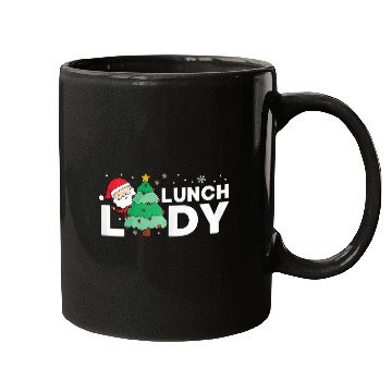 Discover womens christmas lunch lady cafeteria worker dinner lady school Mugs