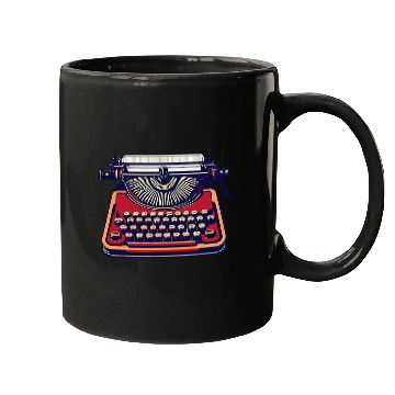 Discover Retro Typewriter Writing for Writer Creative Typewriter Mugs