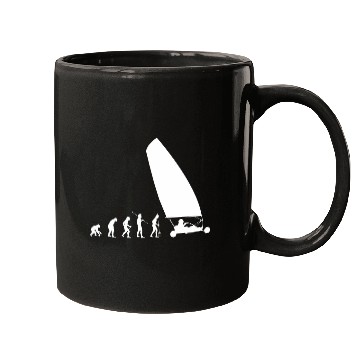 Discover Evolution Land Sailing Sail Wagon Sand Yachting Dirtboating Mugs
