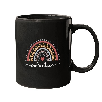 Discover Volunteer Rainbow Voluntary Worker Volunteering 2 Mugs