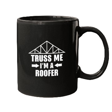 Discover Roofer handyman carpenter construction worker building 1 Mugs