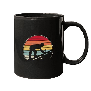 Discover Roofer handyman carpenter construction worker building 9 Mugs