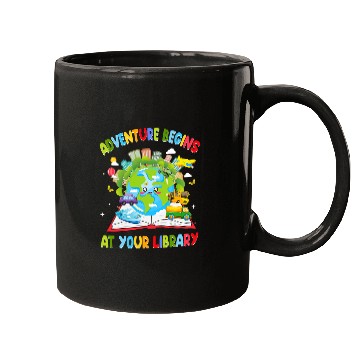 Discover Adventure Begins At Your Library Reading 2024 Mugs