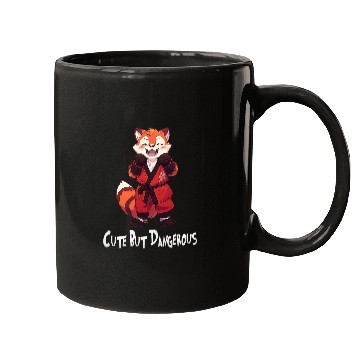 Discover Cute But Dangerous Funny RedPanda Karate Mugs