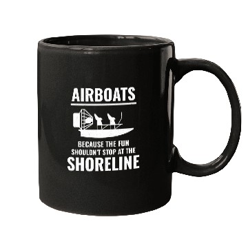 Discover Airboat Fanboat Airboating Swamp Boat Captain Mugs