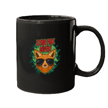Discover Fox Lover crazys Like A Fox Funny Zero Fox Given Classic Pun Foxy Joke Mugs