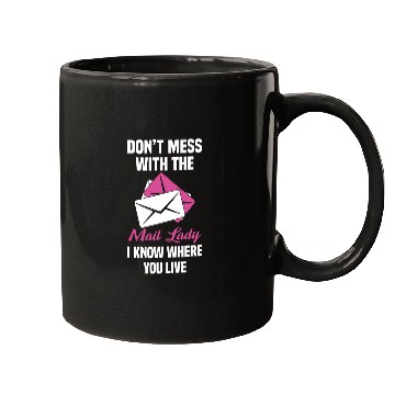 Discover Mail Lady Mail Carrier Woman Postal Worker Post Office Mugs