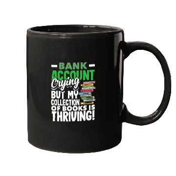 Discover Bank Account Crying Books Thriving Book Lover Mugs