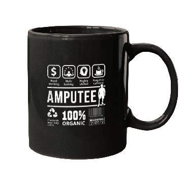 Discover Amputee Funny Multi Tasking graphic theme amputation Mugs