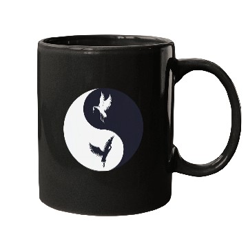 Discover Tai Chi White Crane Yin Yang Qi Gong Chinese White Bird Mugs