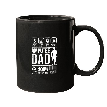 Discover Amputee Funny Multi Tasking DAD graphic theme Mugs