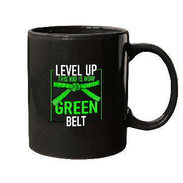 Discover Level Up This Kid Is Now Green Belt Karate Mugs