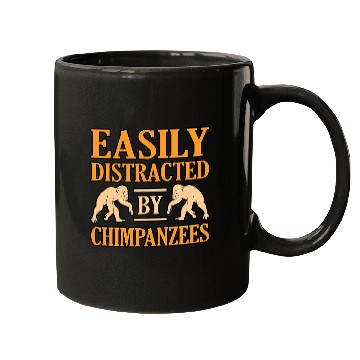Discover Easily Distracted By Chimpanzee Mugs