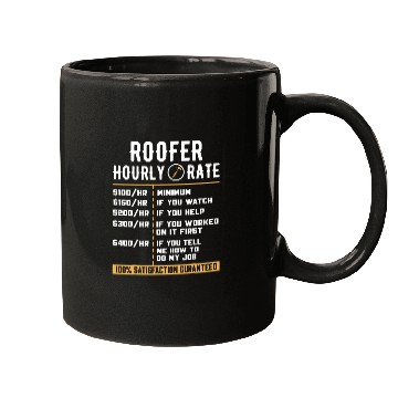 Discover Roofer hourly rate Mugs