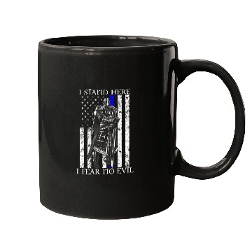 Discover I Stand Here I Fear No EVil Crusader Knight Templar Mugs