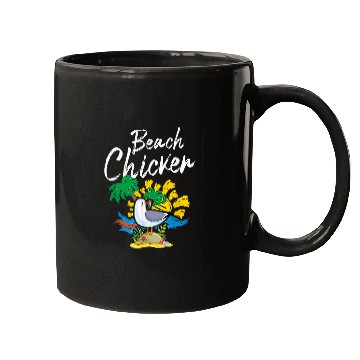 Discover Seagull Beach Chicken Funny Animal Lover 2 Mugs
