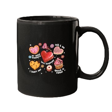Discover Hearts Candy Speech Language Pathologist SLP Valentines Day Mugs