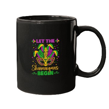 Discover Let The Shenanigans Begin Jester Hat Costume New Orleans Mugs