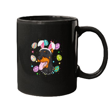 Discover Dog Doberman Easter Egg Lover Bunny Ear Doberman Dog Face Easter Sunday Mugs