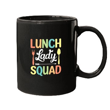 Discover Lunch Lady Squad Funny Cute Back to School Cafeteria Worker Mugs