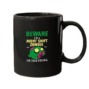 Discover Halloween Night Shift Worker Graveyard Duty Spooky 3 Mugs