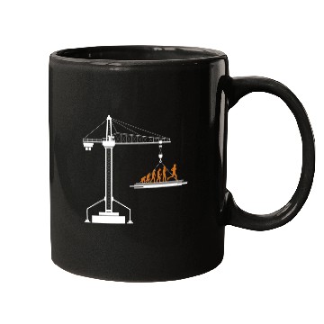 Discover Crane Operator Evolution Mugs