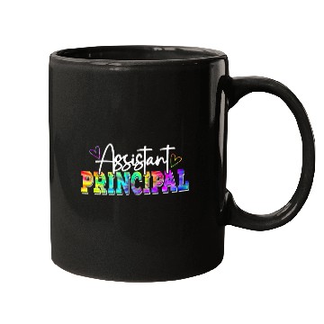 Discover Tie Dye Assistant Principal Funny Back To School Worker Mugs
