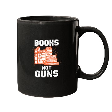 Discover Cool Books Not Guns Peaceful Reader Reading Lovers gift Mugs