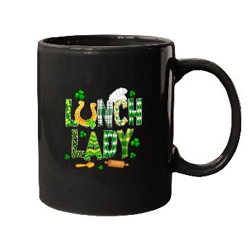 Discover Lunch Lady Happy St Patricks Day Cafeteria Worker Mugs