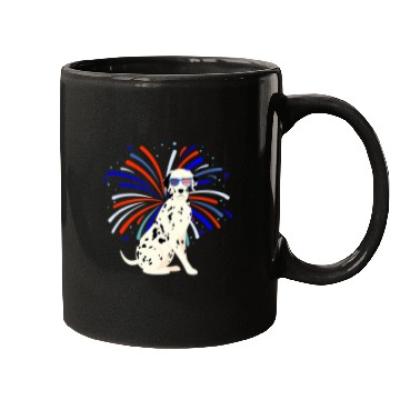 Discover Dalmatian Puppy Dog July 4th Dalmatians Dog Mugs