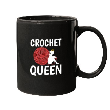 Discover Knitting Yarn Womens Crochet queen 1 Mugs