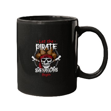 Discover Let The Pirate Shenanigans Begin Crossbones Freebooter 3 Mugs