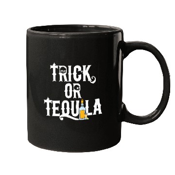 Discover Funny Trick or Tequila for Halloween Lovers Mugs