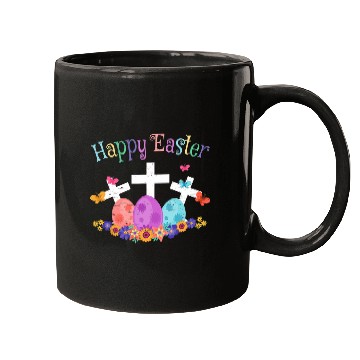 Discover Christian Happy Easter Jesus Resurrection Sunday Egg Rabbit Holiday Christ Mugs