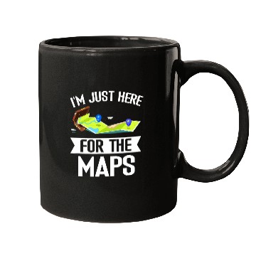 Discover Im Just Here For The Maps Funny Cartographer Surveyor Mugs