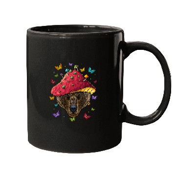 Discover Funny Bear Cottagecore Bear Aesthetic Mushroom Cute Goblincore Cute Bears Mugs