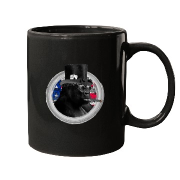 Discover Alpha Silverback GORILLA Steampunk Pokers face Art Design Mugs