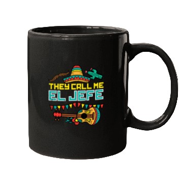 Discover Guitarist They Call Me El Jefe Guitar Cinco De Mayo Music Boys Men Guitar Mugs