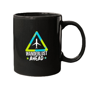 Discover Artistic Wanderlust Ahead Illustration Mugs