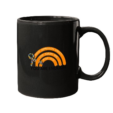 Discover Autism You Are Enough Neurodiverse Mugs