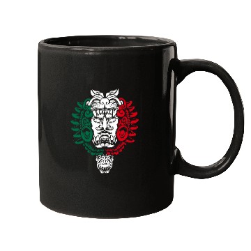 Discover Aztec Ancestor Sculpture Mexican Warrior Mexico Roots Mugs